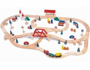 Vláčkodráha Woody - S mostem a nádražím, 90 dílů