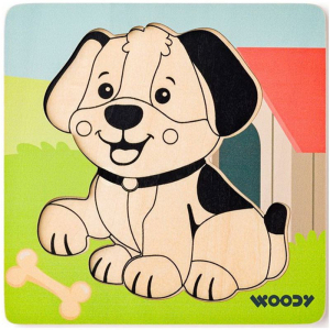 Puzzle pro nejmenší - Vkládačka, Baby pejsek (Woody)