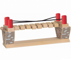 Vláčkodráha mosty - Lanový most (Woody)