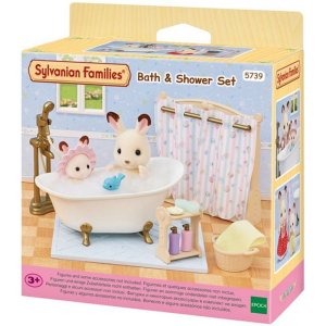 Sylvanian Families - Nábytek, Koupelnový set s vanou a sprchou