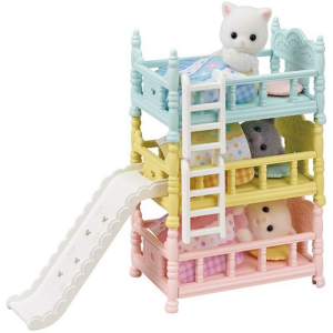 Sylvanian Families - Nábytek, Postel třípatrová se skluzavkou