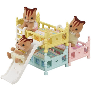 Sylvanian Families - Nábytek, Postel třípatrová se skluzavkou