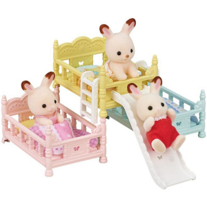 Sylvanian Families - Nábytek, Postel třípatrová se skluzavkou