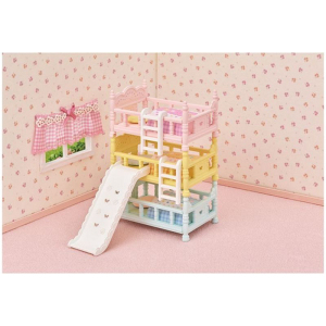 Sylvanian Families - Nábytek, Postel třípatrová se skluzavkou