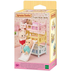 Sylvanian Families - Nábytek, Postel třípatrová se skluzavkou