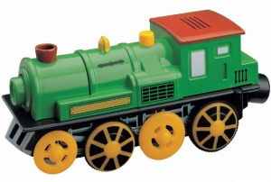 Vláčkodráha mašinka - Elektrická s pohonem, Zelená (Maxim)