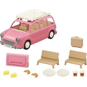 Sylvanian Families - Auto, Rodinný růžový van