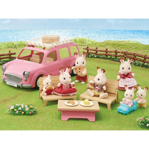 Sylvanian Families - Auto, Rodinný růžový van