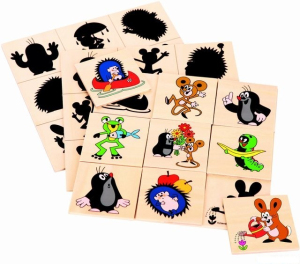 Puzzle stínové - Hledání stínů, Krtek (Bino)