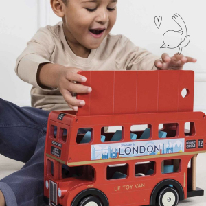 Auto - Autobus London dřevěný velký (Le Toy Van)