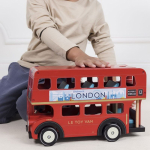 Auto - Autobus London dřevěný velký (Le Toy Van)
