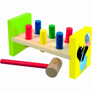 Zatloukačka - Barevná Krtek, 6 kolíků (Bino)