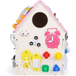 Motorická hračka - Activity board domeček růžový (2Kids Toys)