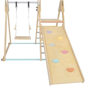 Hrací koutek - Dřevěná sestava se skluzavkou (2Kids Toys)