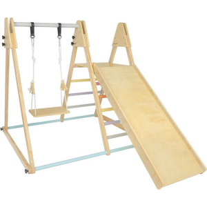 Hrací koutek - Dřevěná sestava se skluzavkou (2Kids Toys)