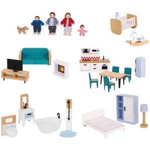 Domeček pro panenky - Barbora s příslušenstvím (2Kids Toys)