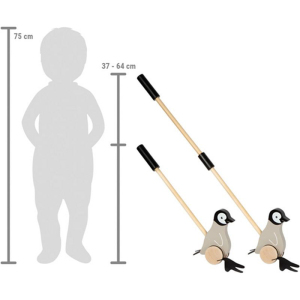 Jezdík na tyči - Plácačka, Tučnák dřevěný (Small foot)