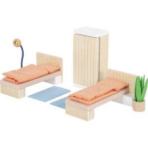 Nábytek pro panenky - Ložnice moderní dřevěná (Small foot)