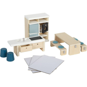 Nábytek pro panenky - Kuchyň moderní dřevěná (Small foot)