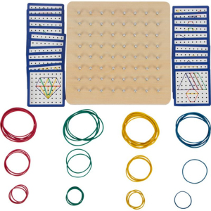 Motorická hračka - Gumičkové obrazky Geoboard (Small foot)