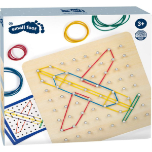 Motorická hračka - Gumičkové obrazky Geoboard (Small foot)