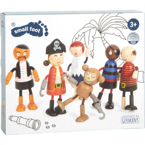 Panenky do domečku - Pirátské figurky ohebné, 6ks (Small foot)