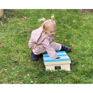 Házecí hra - Deska s otvorem, 2v1 Cornhole a stolní hokej (Small foot)