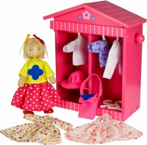 Panenky do domečku - Šatník panenky Daisy (Bigjigs)