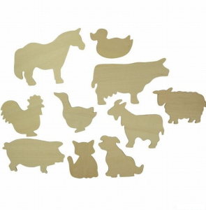 Kreslení - Šablony, Domácí zvířata, 10ks (Bigjigs)