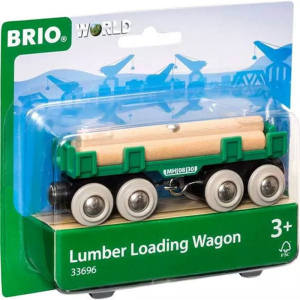 Vláčkodráha vagónek - Nákladní se dřevem (Brio)