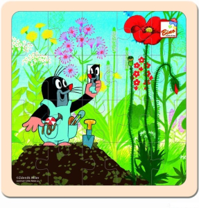 Puzzle na desce - Krtek a kalhotky, 20ks (Bino)