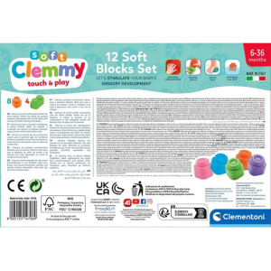 Clemmy baby soft - Kostky, 12ks v krabici