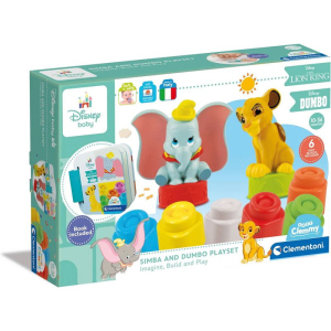 Clemmy baby soft - Disney set s knížkou a 6 kostek