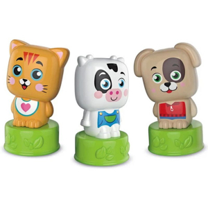 Clemmy baby soft - Roztomilá zvířátka s knížkou a 6 kostek