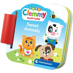 Clemmy baby soft - Roztomilá zvířátka s knížkou a 6 kostek