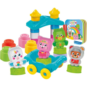 Clemmy baby soft - Rytíř a princezna s knížkou a 12 kostek