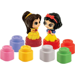 Clemmy baby soft - Disney princezny s knížkou a 6 kostek