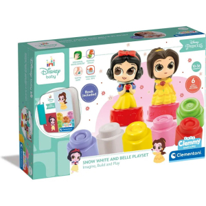 Clemmy baby soft - Disney princezny s knížkou a 6 kostek