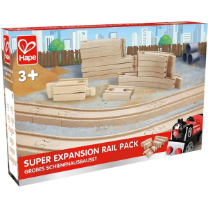 Vláčkodráha set kolejí - Rovinky a zatáčky, 24ks (Hape)
