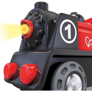 Vláčkodráha mašinka - Elektrická s pohonem, Červená (Hape)