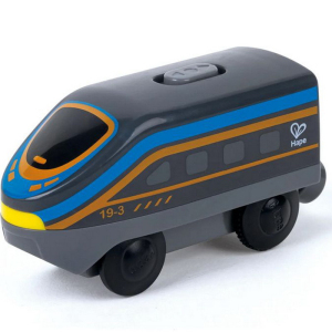 Vláčkodráha mašinka - Elektrická s pohonem, Intercity černá (Hape)