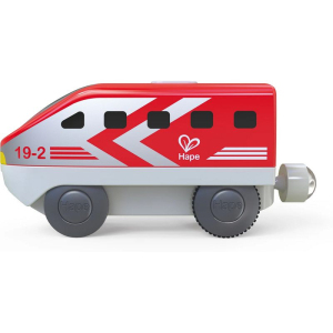Vláčkodráha mašinka - Elektrická s pohonem, Intercity červená (Hape)