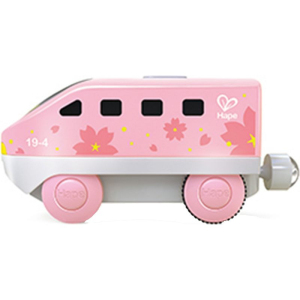 Vláčkodráha mašinka - Elektrická s pohonem, Intercity růžová (Hape)