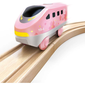 Vláčkodráha mašinka - Elektrická s pohonem, Intercity růžová (Hape)