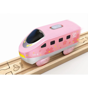 Vláčkodráha mašinka - Elektrická s pohonem, Intercity růžová (Hape)