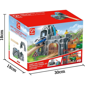Vláčkodráha tunel - Světelný a zvukový v hoře (Hape)