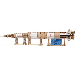3D mechanický model - NASA Raketa Saturn V (Ugears)