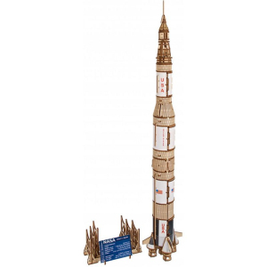 3D mechanický model - NASA Raketa Saturn V (Ugears)