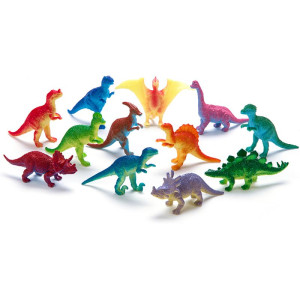 Faunica - Zvířátka set, Figurky v tubě Dinosauři, 12ks