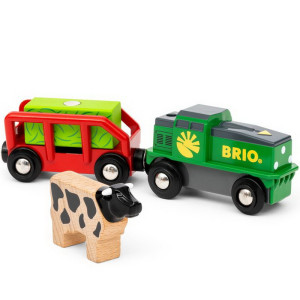 Vláčkodráha mašinka - Elektrická s pohonem, Farmářský vlak (Brio)